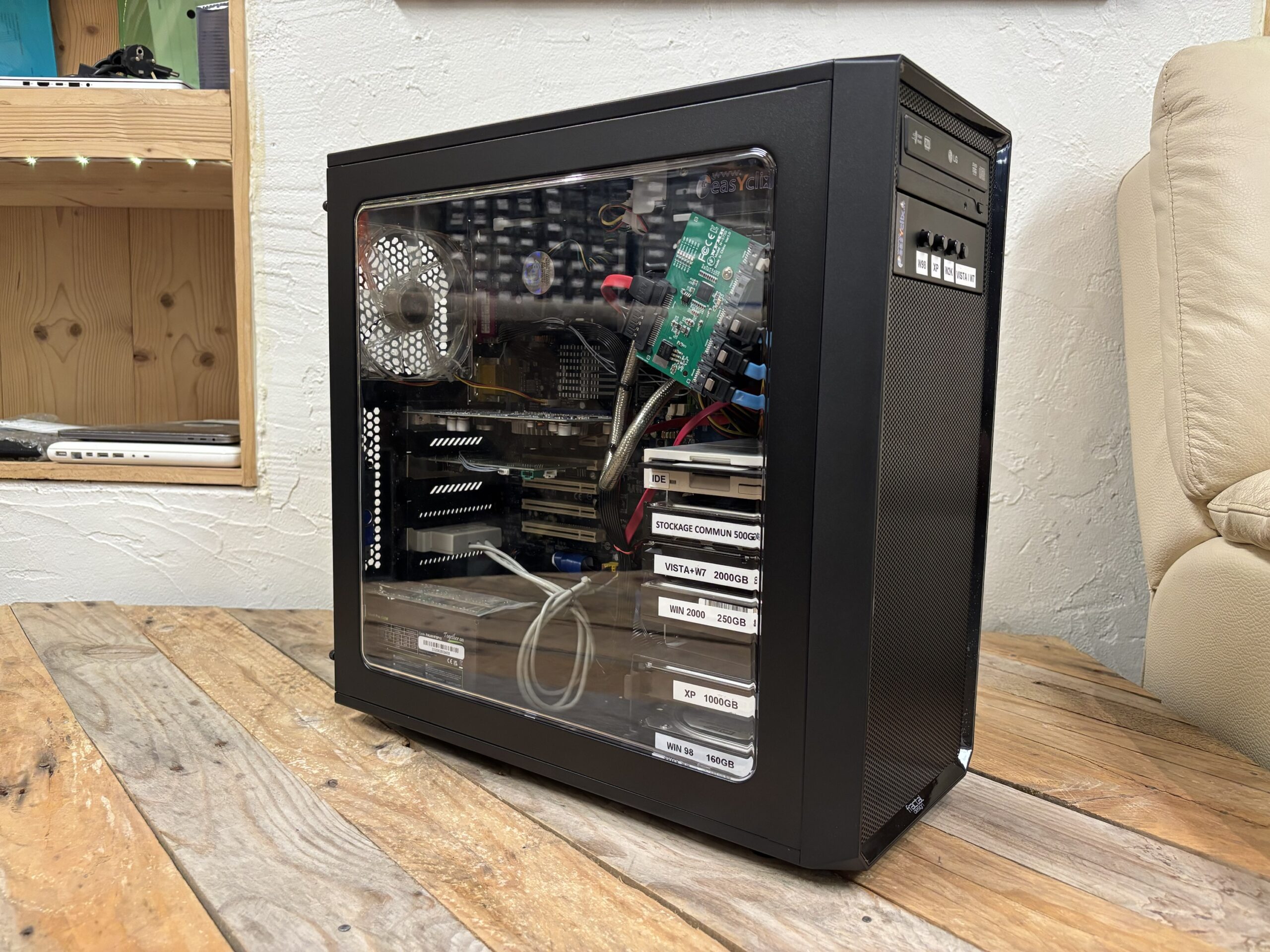 Tour rétro avec windows 98 2k XP Vista 7